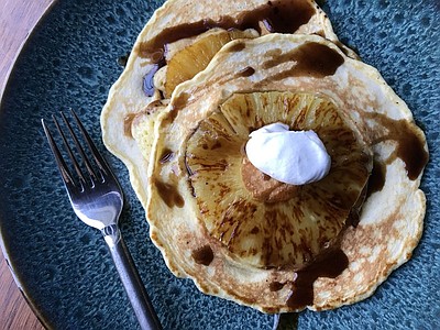 Pineapple pancakes make up for postponed vacation