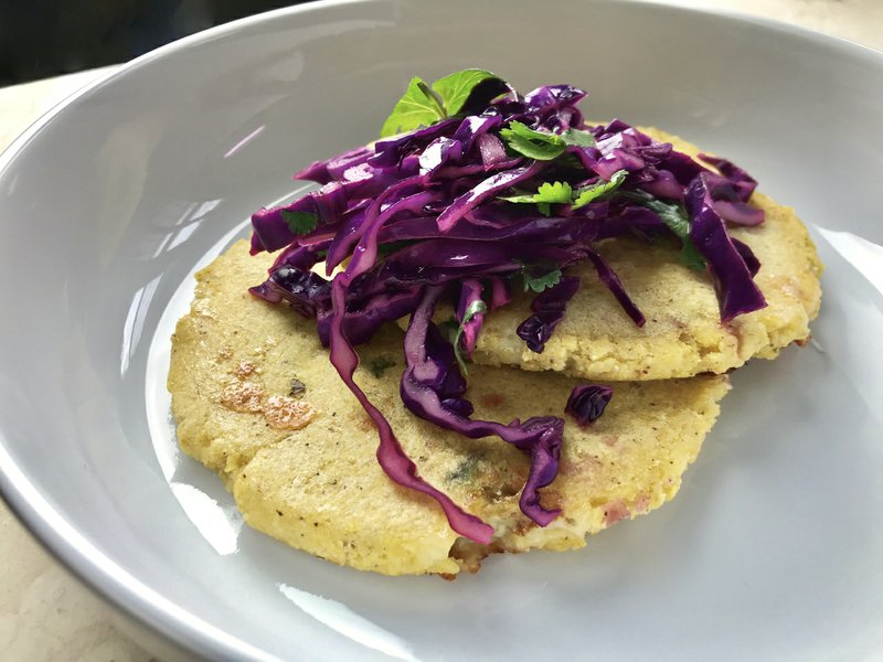 Roasted Poblano and Cheese Pupusas (Arkansas Democrat-Gazette/Kelly Brant)