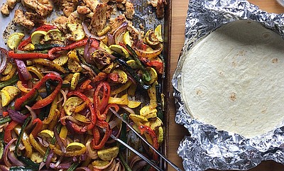 Sheet Pan Fajitas still sell the sizzle