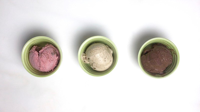 Strawberry, Caramel and Chocolate Nice Cream (Arkansas Democrat-Gazette/Kelly Brant)