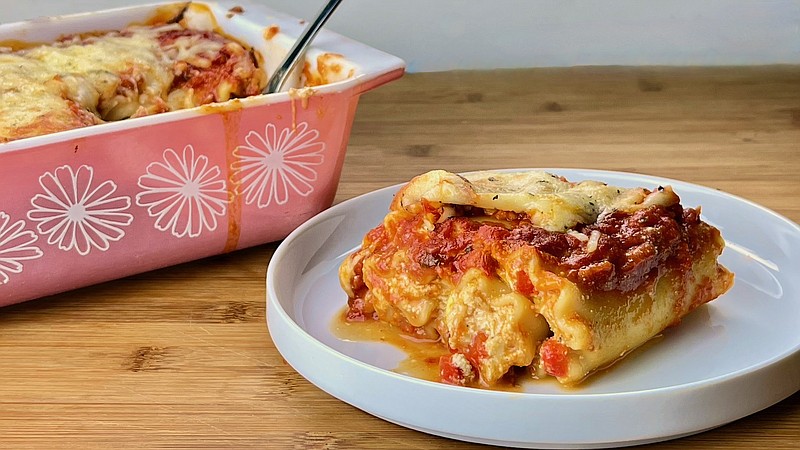 Three Cheese Vegetable Lasagna Rolls (Arkansas Democrat-Gazette/Kelly Brant)