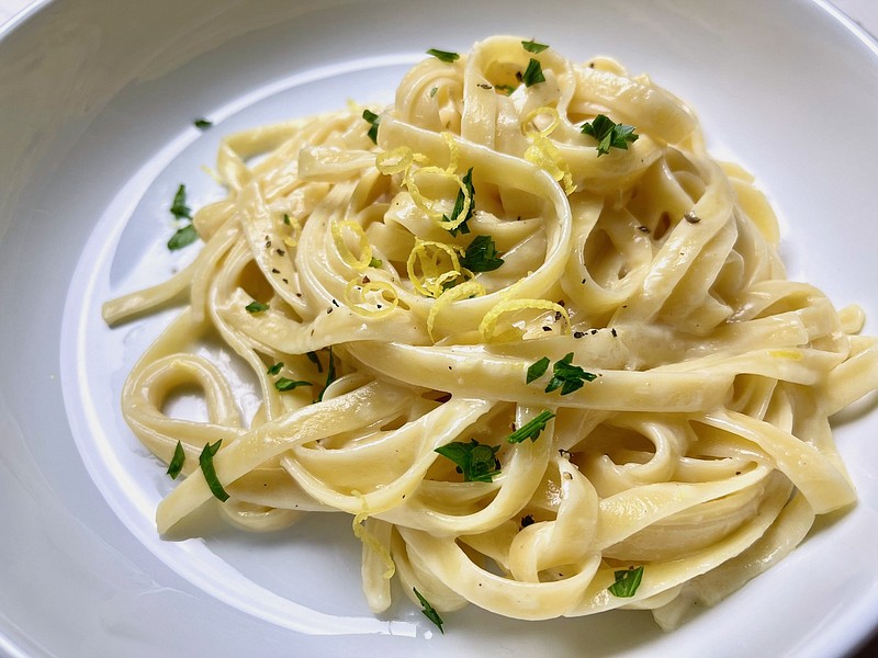 One-Pan Lemon Parmesan Pasta (Arkansas Democrat-Gazette/Kelly Brant)