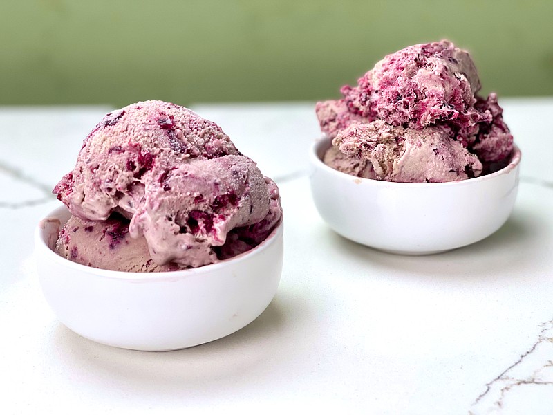 Chocolate Cherry Malted Ice Cream (Arkansas Democrat-Gazette/Kelly Brant)