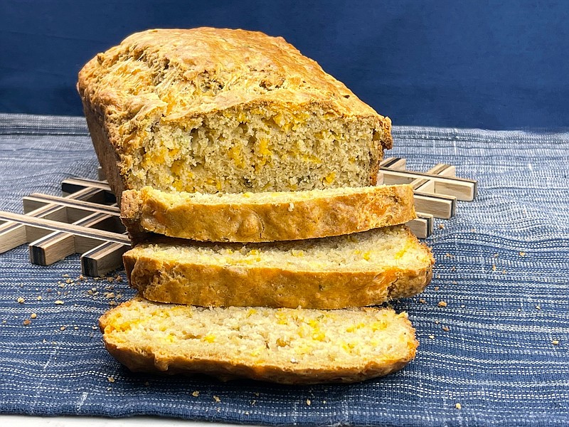 Cheddar-Jalapeno Quick Bread made with beer (Arkansas Democrat-Gazette/Kelly Brant)