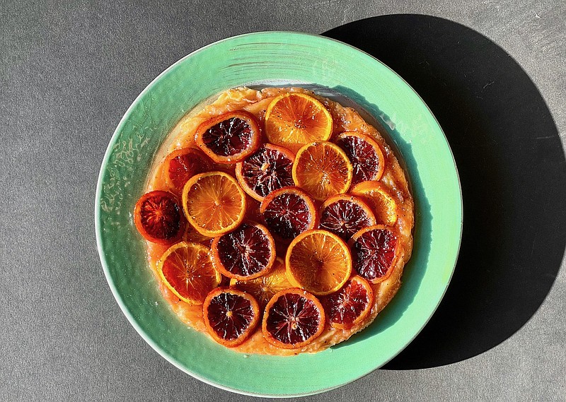 Blood Orange and Cardamom Tarte Tatin (Arkansas Democrat-Gazette/Kelly Brant)