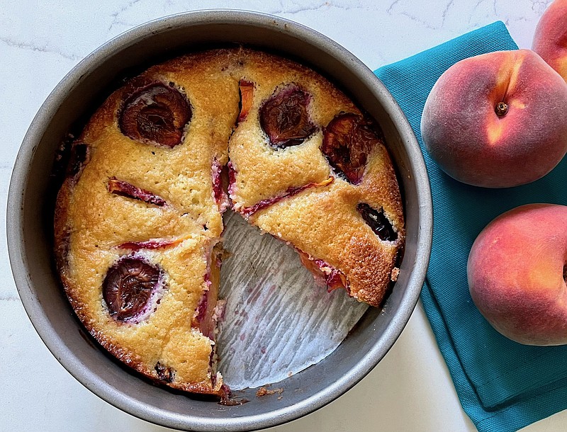 Peach and Plum Frangipani (Arkansas Democrat-Gazette/Kelly Brant)