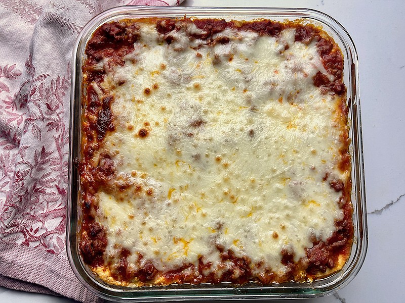 Easy Beef and Three Cheese Lasagna (Arkansas Democrat-Gazette/Kelly Brant)