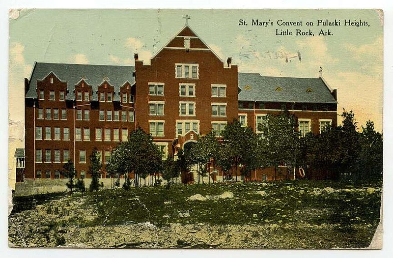 Little Rock, 1910: In 1904 the Sisters of Mercy relocated their Convent and Mount St. Mary's girls' school from downtown to Pulaski Heights on Kavanaugh. The pictured Convent building was the center piece for more than 70 years before being razed for a new school building.

Send questions or comments to Arkansas Postcard Past, P.O. Box 2221, Little Rock, AR 72203