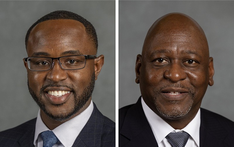 Lincoln Barnett (left) and Fred Leonard are both shown in these undated courtesy photos. The two men are running in the April 2, 2024 runoff for the Democratic nomination for Arkansas House District 63.