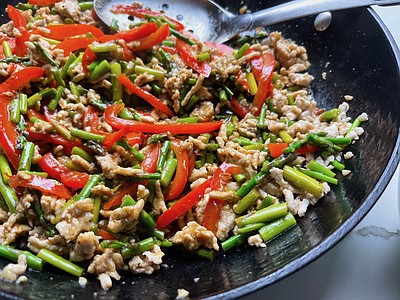 Turkey and Asparagus Stir Fry