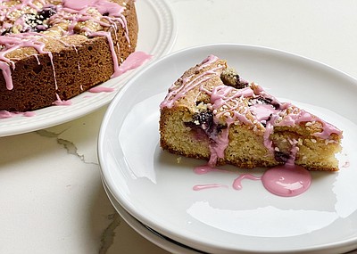 Cherry-Tahini Cake